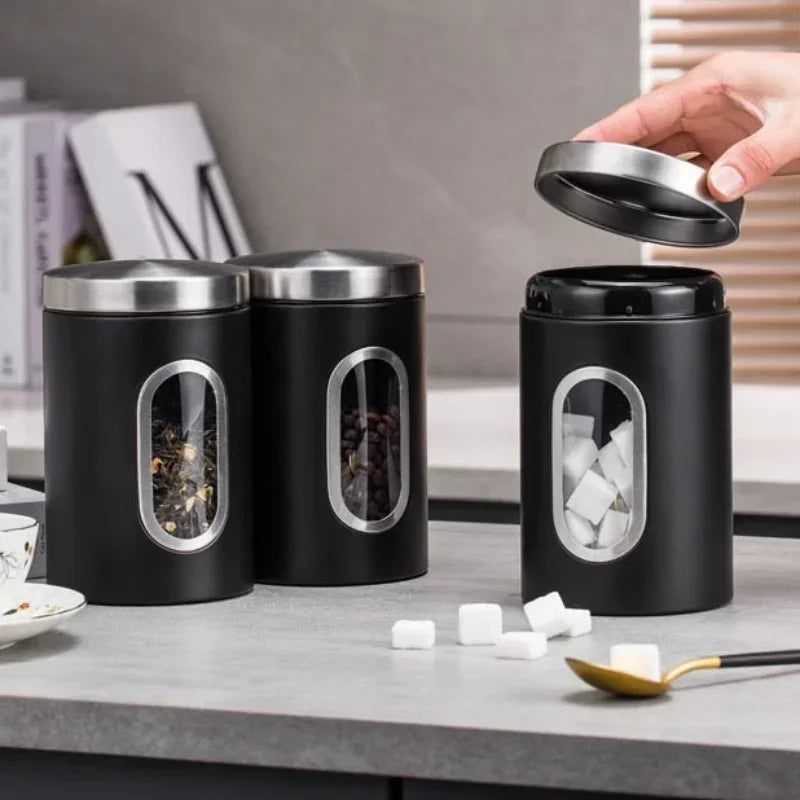 Axyaa Stainless Steel Sealed Storage Jar for Kitchen Supplies