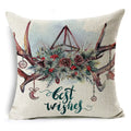 Axyaa Christmas Birds Garland Cushion Cover