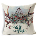 Axyaa Christmas Birds Garland Cushion Cover