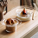 Axya Glass Dessert Soup Bowl Set for Molecular Cuisine and Specialty Tableware