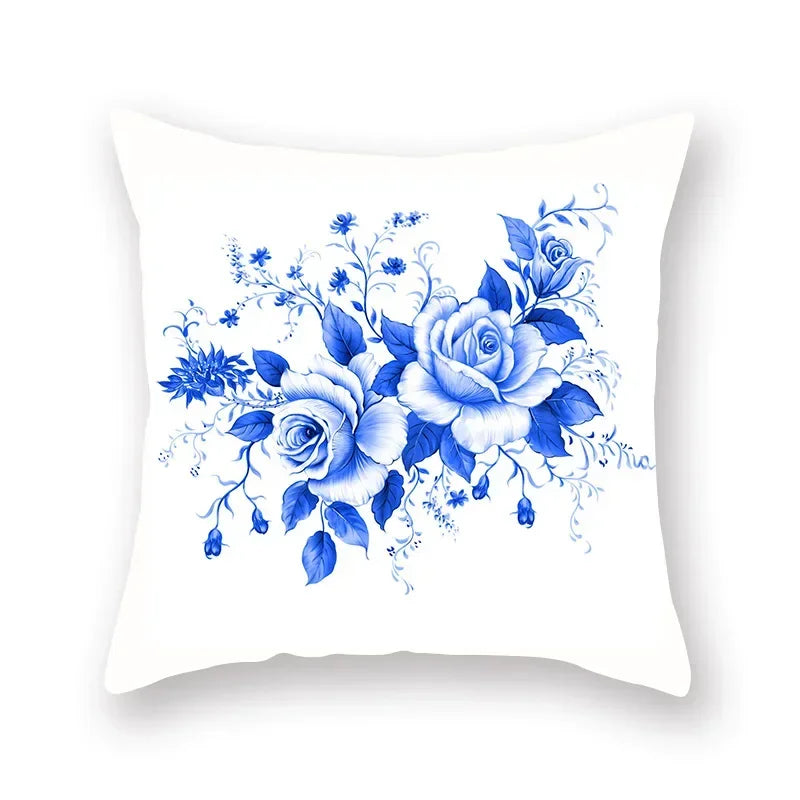 Geometric Mandala Flower Print Pillowcase for Home Decor by Axyaa