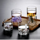 Axya Retro Japanese Glass Teacup Whiskey Cup Handmade Mountain Cup