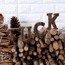 Axya Wood Bark Letters Numbers DIY Home Decor Photography Props