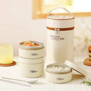 Axyaa Stainless Steel Thermal Lunch Box Bag Large Capacity BPA-Free Container