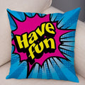 Axyaa Letters Print POP ART Pillowcase - Home Decor Cushion Cover