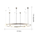 Axyaa Modern LED Round Chandelier Pendant Lights for Living Room and Bedroom