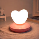 Axyaa Heart-Shaped Touch Control Table Lamp for Bedroom & Bedside Decor