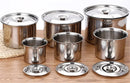 Axya Stainless Steel Condiment Pot Milk Can Salt Storage Bottle