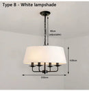 Axyaa Retro Metal Chandelier LED Pendant Lights for Home Decor