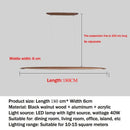Axyaa LED Wooden Pendant Light for Kitchen Office Bar Dining Room
