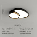 Axyaa Modern Round LED Ceiling Lamp Dimmable Lighting for Living Room Bedroom Study