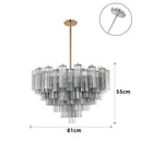 Axyaa Medieval Glass Chandelier for Stylish Home Lighting