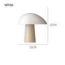 Axyaa Scandinavian Mushroom LED Table Lamp - Black/White