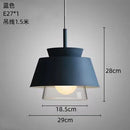 Axyaa Nordic Iron Glass Pendant Lights for Kitchen Living Room Bedroom LED Hanging Lamps