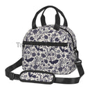 Axyaa Halloween Bats Insulated Lunch Bag with Adjustable Strap