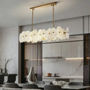 Axyaa Marble LED Chandelier Pendant Light, Modern Kitchen Living Room Wall Lamp