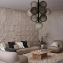Axyaa Nordic Staphylococcus Pendant Lamp - Bubble Glass Ball Design for Restaurant