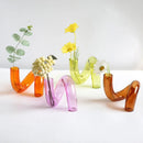 Axyaa Glass Vase Candle Holder for Home Decor