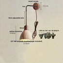 Axyaa Yellow Travertine LED Wall Sconce with Pull Chain Switch