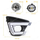 Axyaa LED Daytime Running Light Turn Signal Fog Lamp for Mazda CX5 CX-5 2015 2016