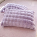 Axyaa Light Luxury Rabbit Plush Pillowcase - Soft Bunny Cushion Cover
