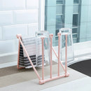 Axyaa Vertical Rag Storage Rack Towel Drying Rod | Countertop Kitchen Cup Shelf