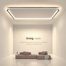 Axyaa Ultrathin LED Ceiling Chandelier for Modern Living Room Decor