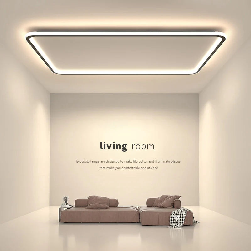 Axyaa Ultrathin LED Ceiling Chandelier for Modern Living Room Decor