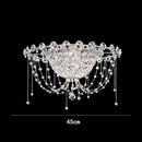 Axyaa French Villa Crystal Chandelier - Elegant Indoor Staircase Suspension Light