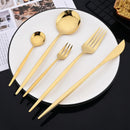 Axyaa Mirror Gold Stainless Steel Dinner Knives Set for Home & Restaurant