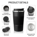 Axyaa Stainless Steel Thermal Coffee Cup Insulated Travel Mug Bottle Caneca Termica