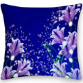 Axyaa Butterfly Flower Square Cushion Cover - Double Sided Home Decor