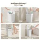 Axyaa Smart Trash Can for Narrow Spaces: Auto Sensor, Dual Orientation (Vertical/Horizontal)