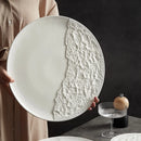 Axyaa Steak Plate - High-Grade Ceramic Western Food Plate for Hotel Tableware