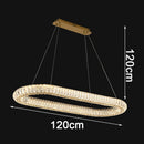 Axyaa Crystal Chandelier Pendant Lamp for Luxurious Living Room and Bedroom Lighting