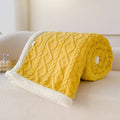 Axyaa Double Thickened Throw Blanket for Winter - Super Soft Cozy Sofa Bed Cover