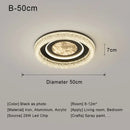 Axyaa LED Ceiling Lights with Remote Control - Dimmable Modern Home Decor Lighting