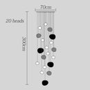 Axyaa Modern Stair Chandelier Pendant Light - LED Ceiling Lamp for Living Room