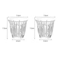 Axyaa Striped Glass Coffee Cup Espresso Mug for Latte Cappuccino Tea