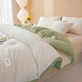Axyaa Cotton Milk Fleece Winter Quilt - Thickened & Warm, Soybean Fiber, Spring/Autumn