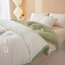 Axyaa Cotton Milk Fleece Winter Quilt - Thickened & Warm, Soybean Fiber, Spring/Autumn