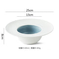 Axyaa Circular Ceramic Straw Hat Bowl for Molecular Cuisine and Desserts