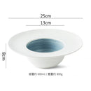 Axyaa Circular Ceramic Straw Hat Bowl for Molecular Cuisine and Desserts