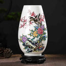 Axyaa Chinese Ceramic Vase Ornaments for Office, Home, Store Decor & Furnishing