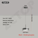 Axyaa Glass LED Pendant Lights, 20cm Diameter for Modern Home Decor