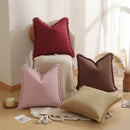 Axyaa Simple Light Luxury Solid Color Cushion Cover 50x50 Home and Sofa Decor