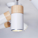Axyaa Nordic Wood Chandeliers & Spotlights for Living Room Bedroom Decor