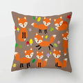 Axyaa Cartoon Animal Cushion Cover 45*45 Sofa Pillowcase Decorative Throw Pillow