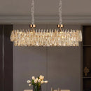Axyaa Crystal Chandelier, Luxury Living Room Dining Room Ceiling Light