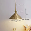 Axyaa Copper LED Pendant Light for Modern Living Spaces